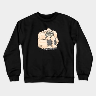 Fuzz Ball Yeti Tries To Stay Warm Crewneck Sweatshirt